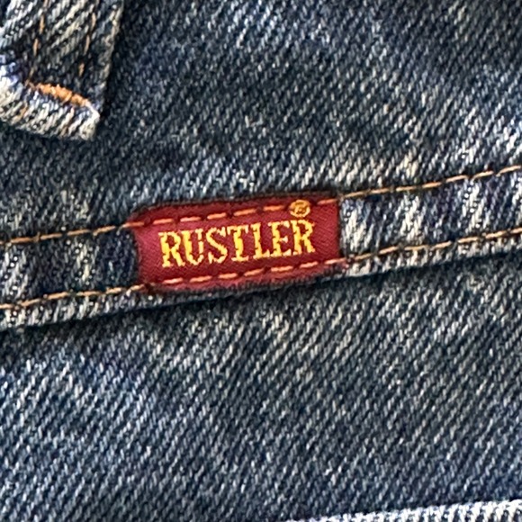 Rustler Mens Regular Fit Straight Leg Blue Denim Jeans 36x29 87619PW Cotton - Picture 11 of 11